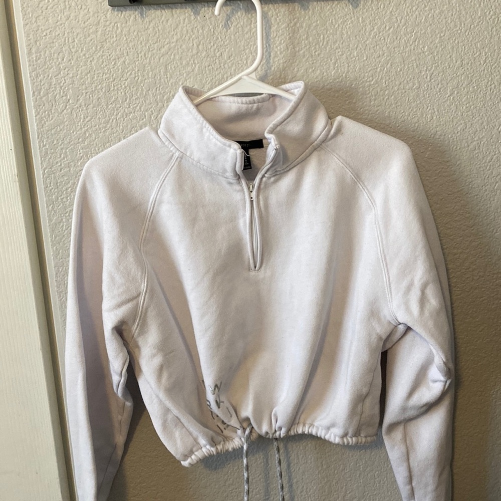 forever 21 drawstring workout sweater